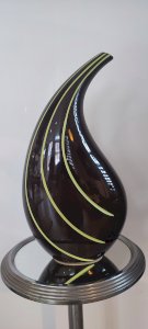 Sculptural ceramic vase in a modernist style, design piece.
