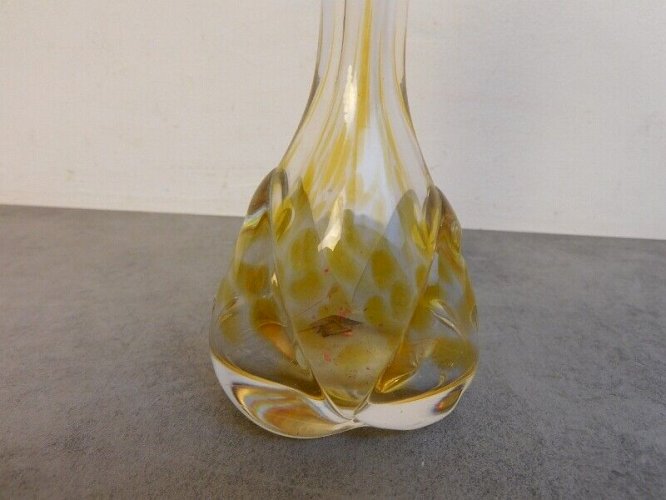 VASE SOLIFLOR MICHEL STEINER CRISTAL FRANCE
