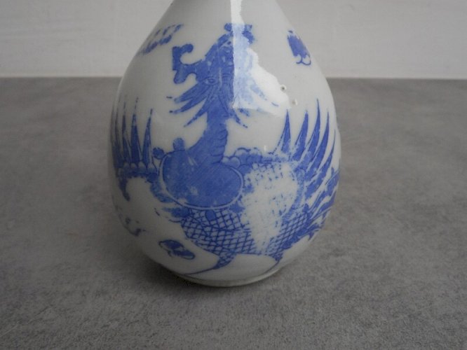 VASE SOLIFLORE ASIATIQUE COL EN LAITON N° 2