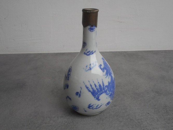 VASE SOLIFLORE ASIATIQUE COL EN LAITON N° 2