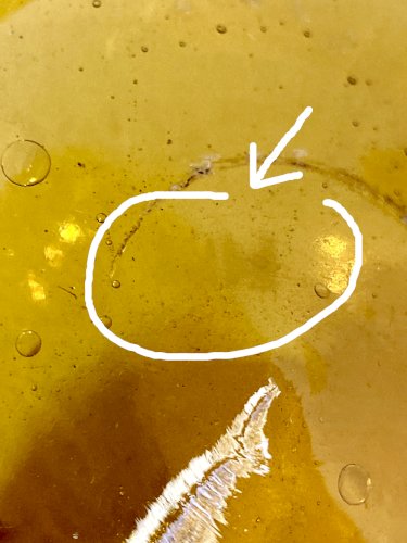 Vase soliflore en verre bullé de Biot, années 1950