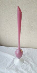 Vase soliflore opaline rose