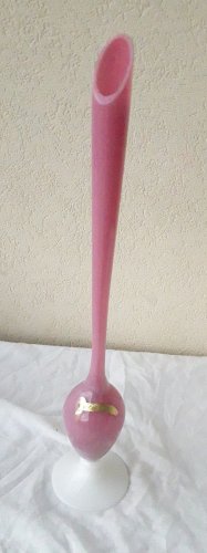 Vase soliflore opaline rose