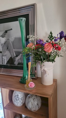 Vase soliflore verre soufflé H60