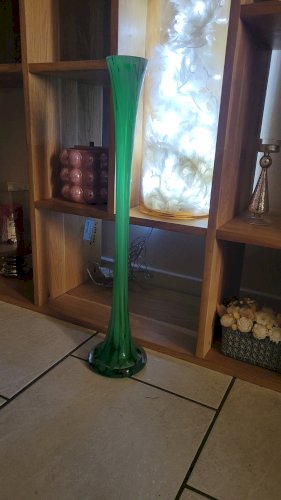 Vase soliflore verre soufflé H60