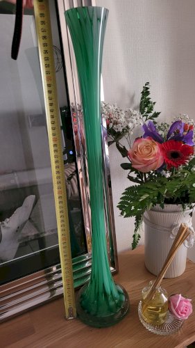 Vase soliflore verre soufflé H60