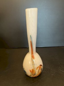 Single Flower Vase Art Glass of Kaysersberg Glass Paste glassware Alsace