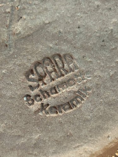 vase Spara Keramik Schamotte 1960 1970