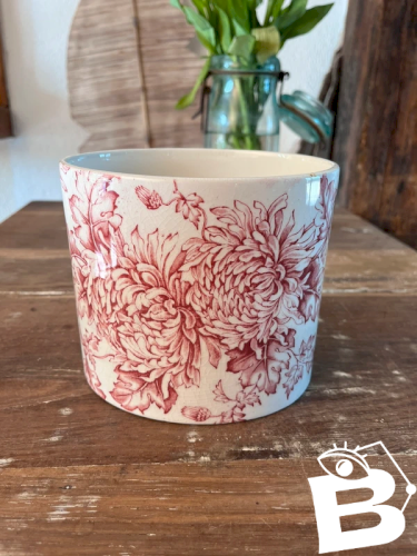 Vase Staffordshire Old Foley en faïence anglaise