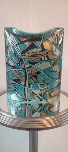 Vase Steuler Keramik années 60 - 70 signé Steuler design