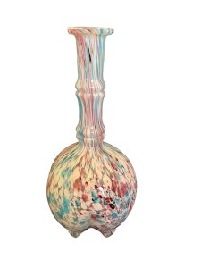 Clichy glass vase? speckled antique blown glass craftsmanship glassware