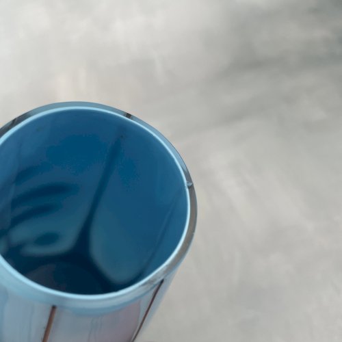 Vase verre de Bohème Tango bleu - Wilhelm Kralik / Ernst Steinwald & Co.