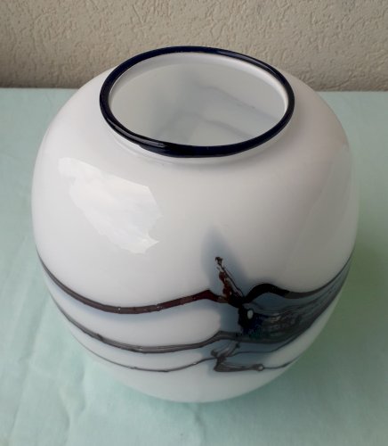 Vase verre Michael Bang Holmegaard