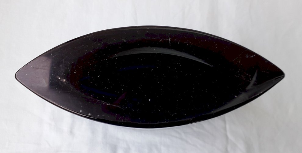 Vase verre violet