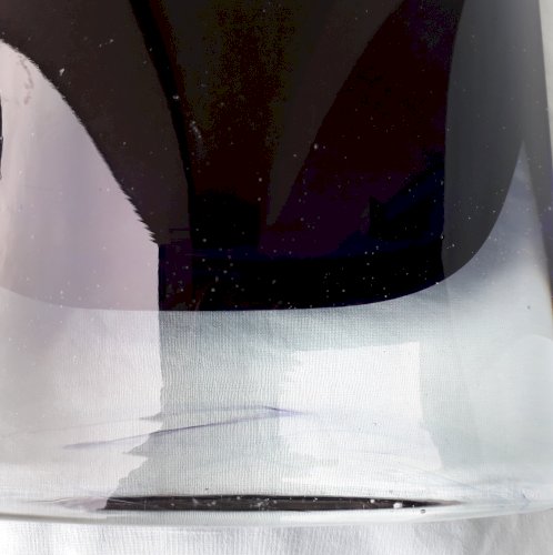 Vase verre violet