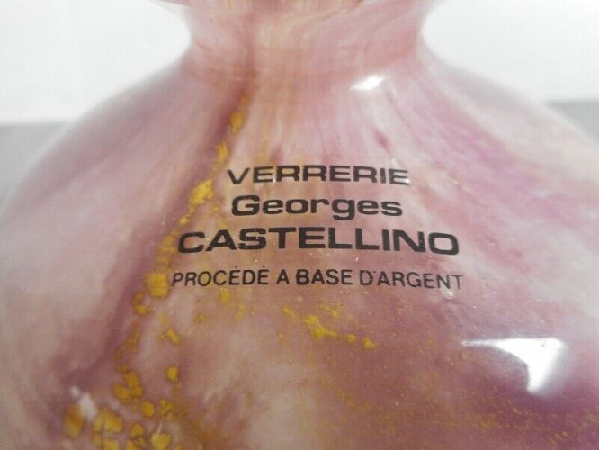 VASE VERRERIE GEORGES CASTELLINO