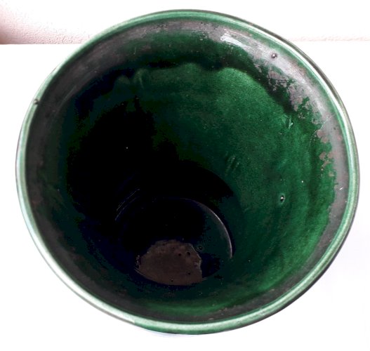 Vase vert Longchamp