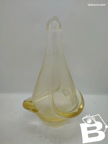 Vase vintage attribué à Frantisek Zemek pour Mstisov Glassworks en bon etat