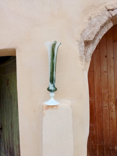 Vase vintage en opaline 