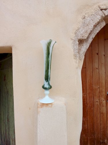 Vase vintage en opaline 