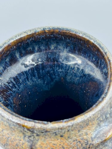 Vase vintage floral en relief