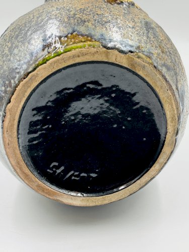 Vase vintage floral en relief