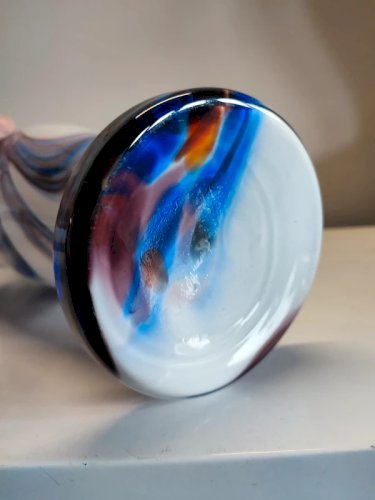 Vase vintage multicouleur italien en bon etat