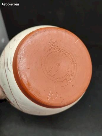Vase vintage Sawa ceramic par franz schwaderlapp dans les annees 196