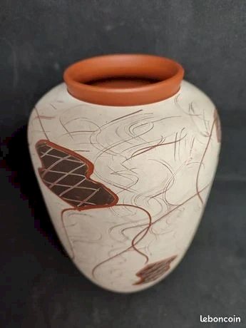 Vase vintage Sawa ceramic par franz schwaderlapp dans les annees 196