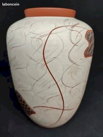 Vase vintage Sawa ceramic par franz schwaderlapp dans les annees 196