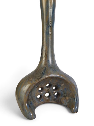 Vase Art Nouveau en grès émaillé flammé — Pierrefonds