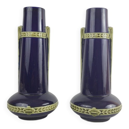 Vases Art Nouveau G. De Bruyn