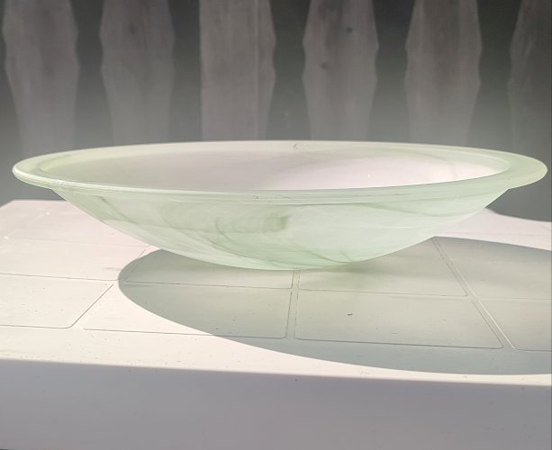 Vasque en verre soufflé design contemporain artisanal