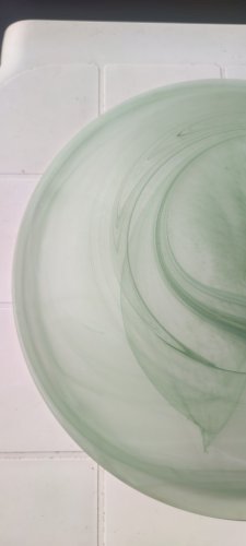 Vasque en verre soufflé design contemporain artisanal