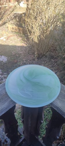 Vasque en verre soufflé design contemporain artisanal