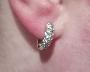 For sale: gold-plated earrings.