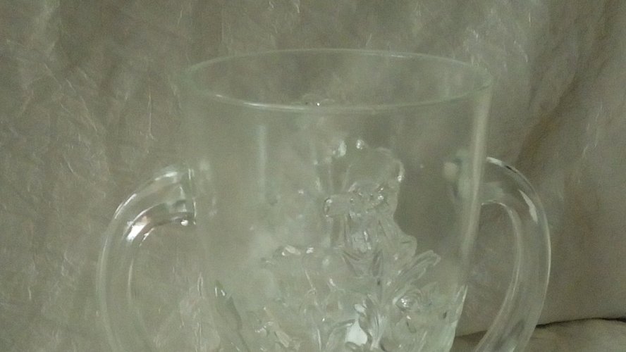 VERLYS FRANCE VASE EN VERRE MODELE CAMPANULES ART DECO**