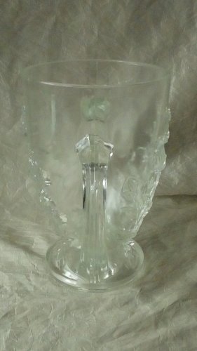 VERLYS FRANCE VASE EN VERRE MODELE CAMPANULES ART DECO**