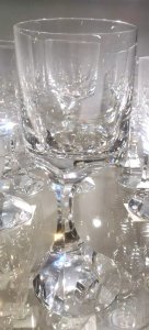VERRE a Eau Asymetrique CRISTAL BACCARAT Modele NARCISSE 1971 TABACOFF VA1 19/12