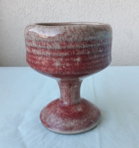 Verre à pied calice céramique