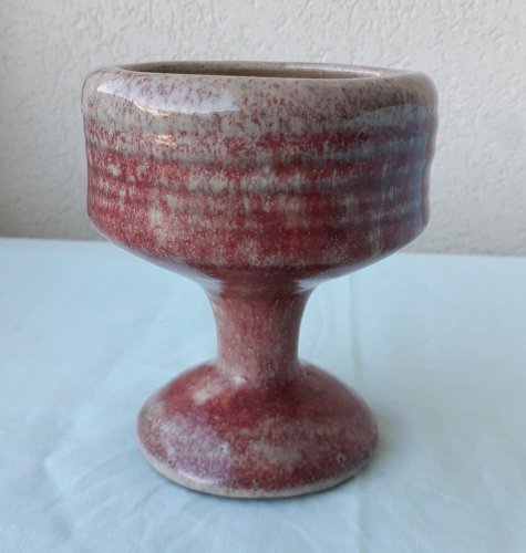 Verre à pied calice céramique