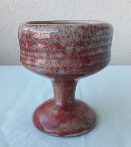 Verre à pied calice céramique
