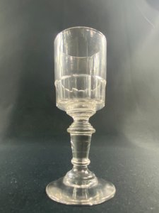 Verre à pied en verre XIXe pour cave à liqueur