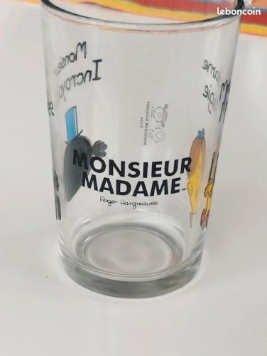 verre amora  monsieur madame collector 