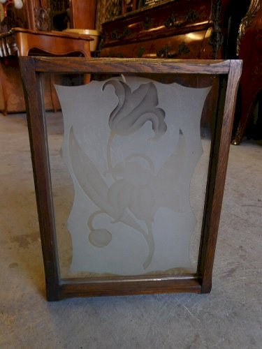 VERRE GRAVE "LRF" ENCADRE