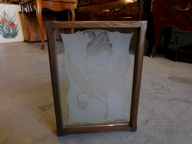 VERRE GRAVE "LRF" ENCADRE