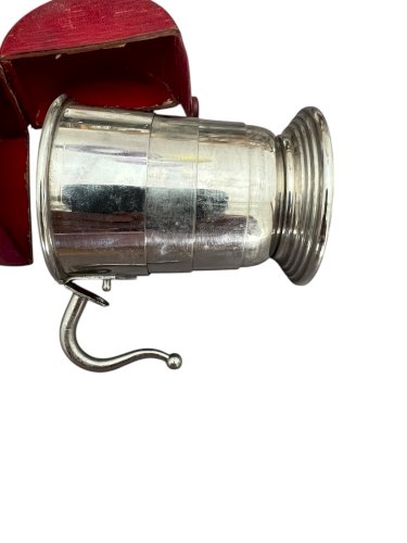Verre Metal Rétractable 19 Eme Siècle-gobelet De Voyage-objet de vitrine, collec