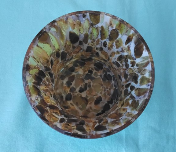 Verre moucheté