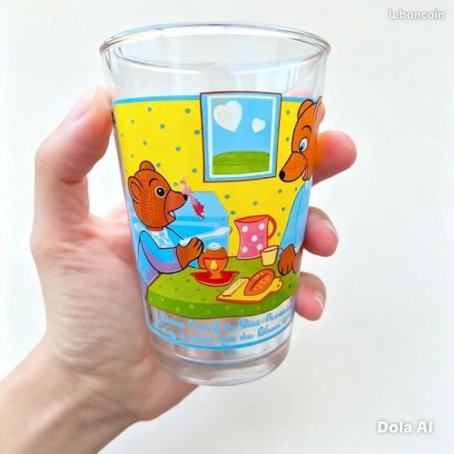 Verre petit ours brun Bonne rentrée