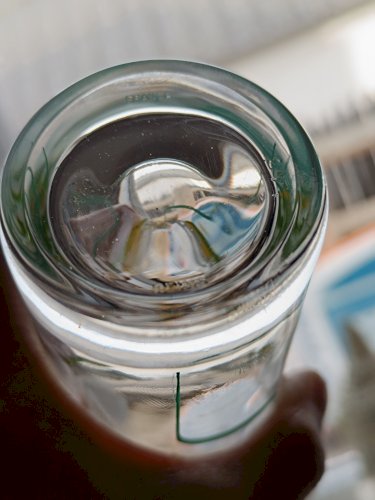 Verre publicitaire soda Gini 